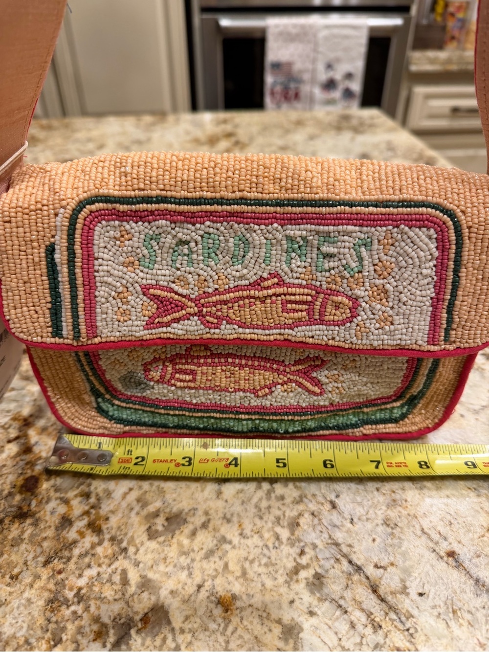 Sardines Beaded Pink Shoulder Bag - Picture 11 of 14